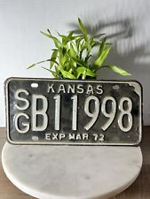 1972 KANSAS STATE PLACA DE CARRO ETIQUETA SEDGWICK COUNTY comprar usado  Enviando para Brazil