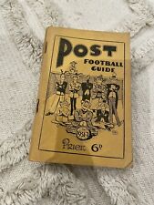 Post football guide for sale  LINCOLN