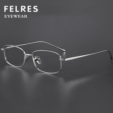 Usado, Óculos masculinos quadrados de titânio lentes transparentes armações clássicas ultraleves comprar usado  Enviando para Brazil