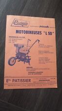 Catalogue brochure motobineuse d'occasion  Vaison-la-Romaine