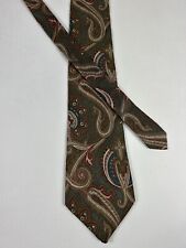 Gravata masculina Woodward verde paisley gravata de seda feita nos EUA seda importada da Itália comprar usado  Enviando para Brazil