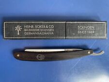 Heinr vintage Navaja de afeitar recta grabada en oro Boker The Celebrated Solingen Alemania segunda mano  Embacar hacia Argentina