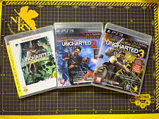 Lote de 3 Uncharted 1 2 3 Trilogy - Sony PlayStation 3 PS3 Ásia Inglês *LIMPO comprar usado  Enviando para Brazil