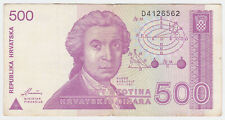 Croazia 500 dinara usato  Italia