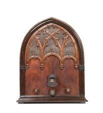 Radio de madera catedral ecofón vintage con parrilla gótica tallada * Preciosa * Funciona segunda mano  Embacar hacia Argentina