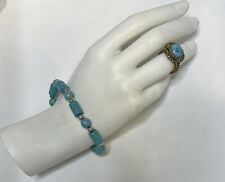 Turquoise howlite ring for sale  Springfield