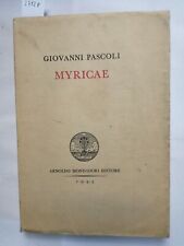 Giovanni pascoli myricae usato  Italia