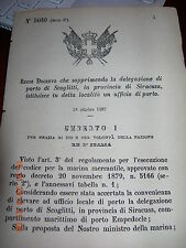 Regio decreto 1887 usato  Italia