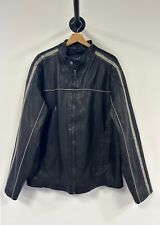 Vintage Arizona Black Leather Moto Jacket for sale  Shipping to South Africa
