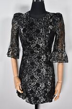 The Vampire's Wife x H&M Damska czarno-srebrna koronkowa sukienka mini rozmiar XS na sprzedaż  PL