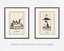 Funny penguin art for sale  Shipping to Ireland