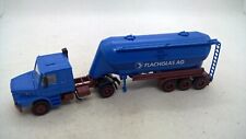 Herpa Scania 142 M Hauber Eutersilo-Sattelzug blau braunrot FLACHGLAS AG (17) comprar usado  Enviando para Brazil