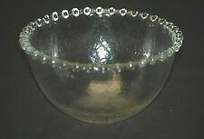 Tigela de queijo cottage bolas de vidro ondulado transparente na borda fabricante desconhecido vintage 6-1/2", usado comprar usado  Enviando para Brazil
