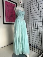 Vestido de concurso de formatura Y2K-Vestido-Tiffany azul-seda-querida-Inspirado no vintage-Pequeno comprar usado  Enviando para Brazil