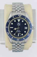 Usado, Tag Heuer 980.613 azul 1000 relógio masculino profissional esporte prata mergulho jubileu 8" comprar usado  Enviando para Brazil