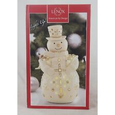 Lenox Florentine and Pearl Snowman Lit Figurine for sale  Shipping to South Africa