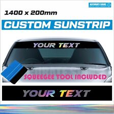 Custom sunstrip personalised for sale  Shipping to Ireland