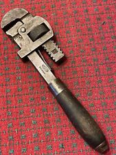 Vintage PEXTO Small Pipe Wrench Wood Handle Adjustable Monkey USA 🇺🇸 Nice!! for sale  Shipping to South Africa