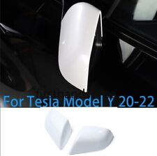 For Tesla Model Y 20-22 Pair Exterior Rearview Mirror Replacement Caps White 2x for sale  Shipping to South Africa