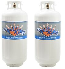 Twin Pack 40 LB Propane Cylinder Refillable Steel LPG Tank with OPD Valve, used for sale  Pico Rivera