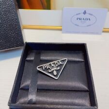 Prada Classic Inverted Triangle Logo Brooch for sale  Shipping to South Africa