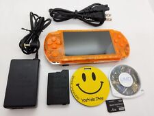 Consola portátil Sony PSP-3000 Playstation carcasa naranja transparente personalizada segunda mano  Embacar hacia Argentina