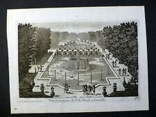 Gravure 17e [Aveline] - Vue et perspective de l'Île Royale à Versailles  comprar usado  Enviando para Brazil