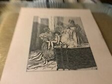 VICTORIAN LADIES GIVING A LITTLE GIRL A BATH PRINT, used for sale  Shipping to South Africa