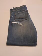 Jeans Rip Curl Vintage Y2K Azul Desbotado Tamanho 36 Wave Street Surf Skate comprar usado  Enviando para Brazil