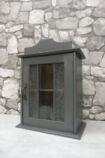 Antique Wooden Wall Cabinet Bathroom Cabinet Hanging Cabinet Grey for sale  Shipping to South Africa