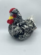 Douglas Plush Black & White Chicken Hen Bird Stuffed Animal for sale  Shipping to South Africa