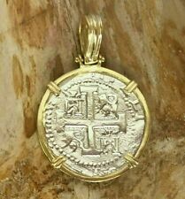 ATOCHA Coin Pendant 14K Gold Overlay Design Era 1600-1700 Sunken Treasure, used for sale  Palm Harbor
