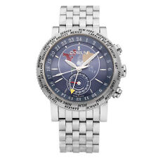 Relógio masculino automático Corum Classic GMT aço inoxidável mostrador azul 44mm 983.201.20 comprar usado  Enviando para Brazil