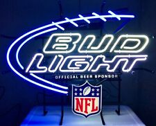 Vintage Bud Light Beer Brewery Authentic Official Beer Sponsor NFL Neon Sign for sale  Racine