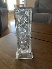 flowers vase crystal etched for sale  Richmond