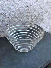 Anio Aalto iittala Clear Glass Serving Salad Bowl, used for sale  Shipping to South Africa