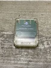 Sony PlayStation 2 Memory Card Genuine Official 15 Block SCPH-1020 Clear for sale  Shipping to South Africa