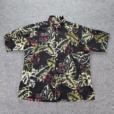 Camisa masculina Tori Richard praia havaiana com botões 100% viscose preta tamanho grande comprar usado  Enviando para Brazil