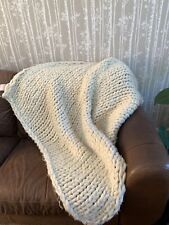 Chunky knit throw for sale  STOCKPORT