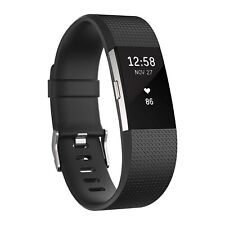 New Fitbit Charge 2 Heart Rate Silver and Gray with TWO Large BAND, used for sale  Shipping to South Africa