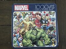 Marvel 1000 Piece Jigsaw Puzzle; Tin Marvel Comics Superheroes Avengers  for sale  Shipping to South Africa
