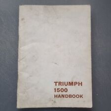 Triumph 1500 handbook for sale  LEYLAND