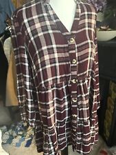 Flannel shirt dress for sale  PORTSMOUTH