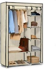 Used, Hododou Portable Wardrobe Double Canvas Wardrobe Cupboard Clothes Storage Organi for sale  Shipping to South Africa
