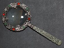 antique silver magnifying glass for sale  LONDON