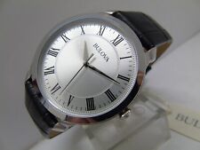 BULOVA GENTS CLASSIC "SLIMLINE" DRESS WATCH *NEW* ROMAN NUMERALS RRP £179.99, used for sale  Shipping to South Africa