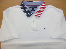 Polo Tommy Hilfiger EUA bandeira americana colarinho algodão pique ajuste personalizado GG ~NOVO~ comprar usado  Enviando para Brazil