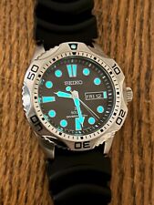 Seiko Prospex SNE107 relógio de quartzo solar mergulhadores mostrador preto 200M com fecho Rolex comprar usado  Enviando para Brazil