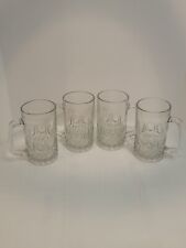 Gibson Jewelite Set of Four 20oz. Glass Beer Mugs New with stickers 6.25" tall for sale  Shipping to South Africa