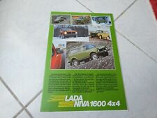 Lada Niva 1600 4x4 brochure catalogue prospectus commercial comprar usado  Enviando para Brazil